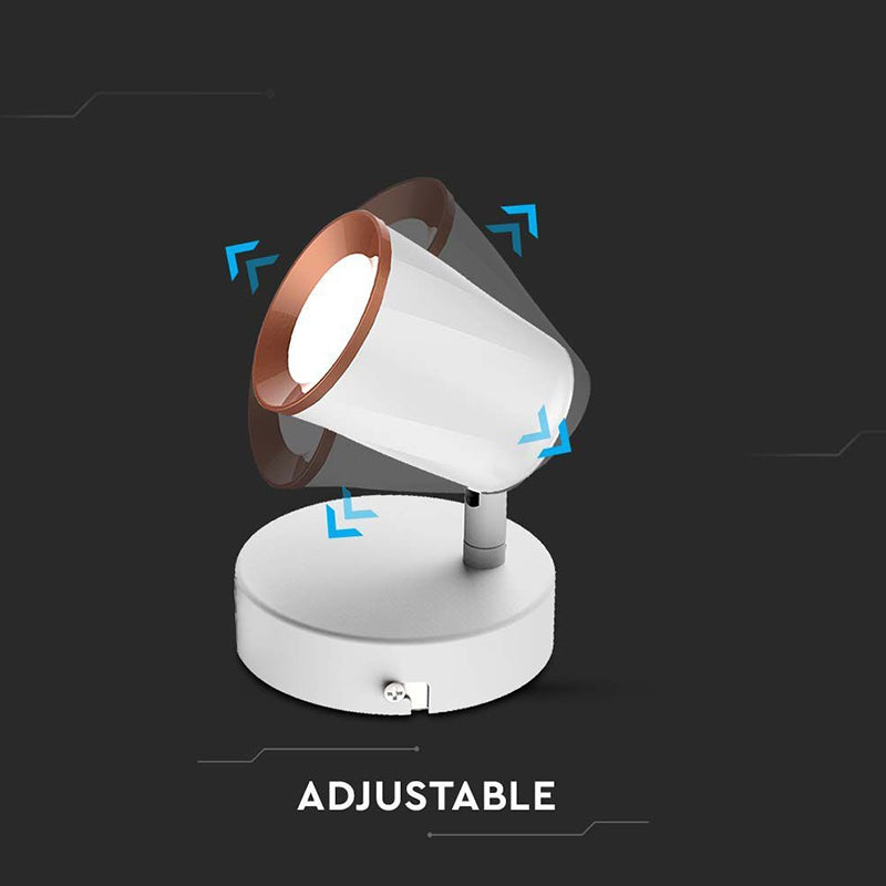 Lampa Led Montaj Perete 6w 4000k Alb Neutru - Alb