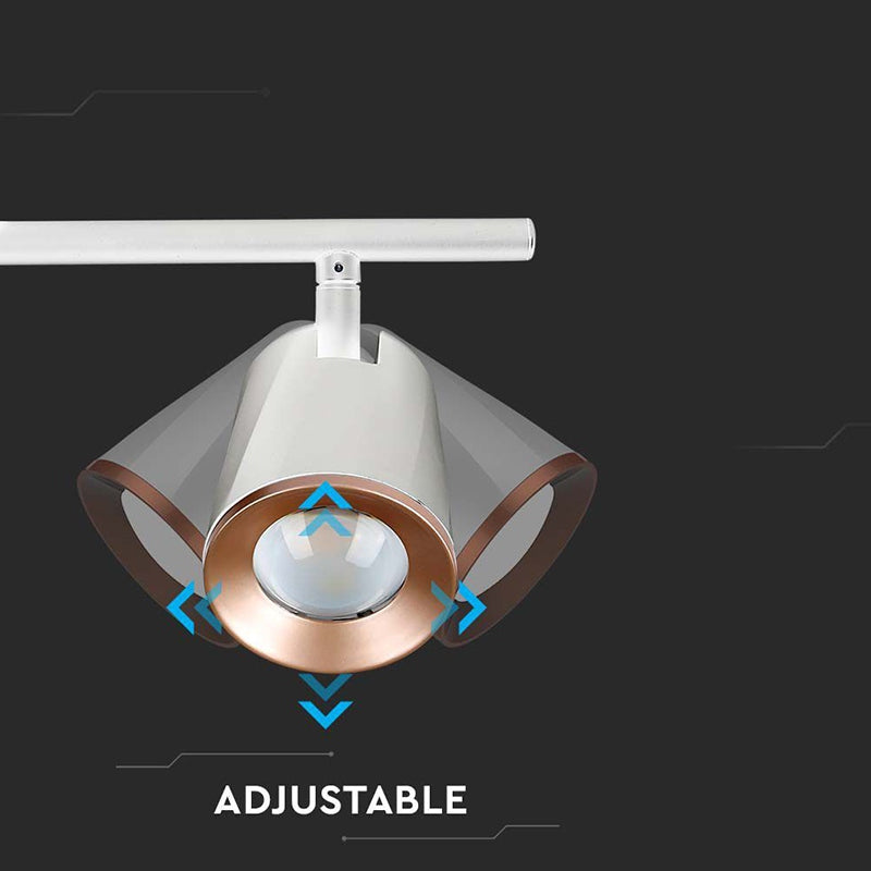 Lampa Led Montaj Perete 2x6w 4000k Alb Neutru - Alb