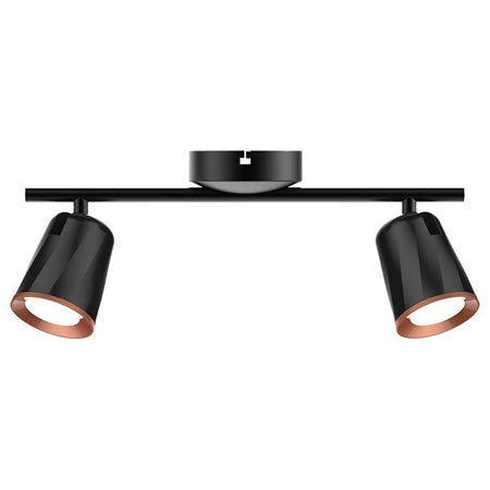 Lampa Led Montaj Perete 2x6w 4000k Alb Neutru - Negru