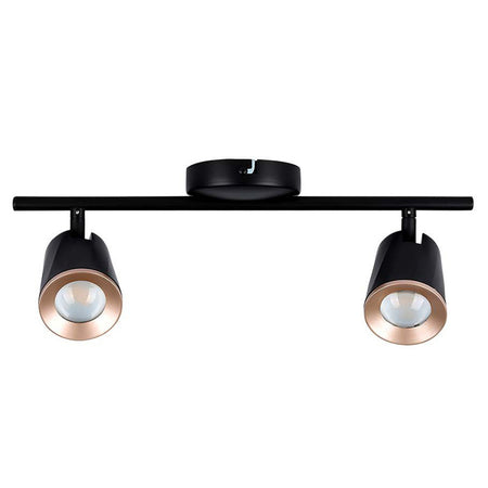 Lampa Led Montaj Perete 2x6w 4000k Alb Neutru - Negru