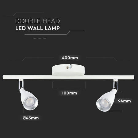 Lampă LED cu montaj pe perete de 9 W cu 840 lm și protecție IP20 V-Tac SKU-218266