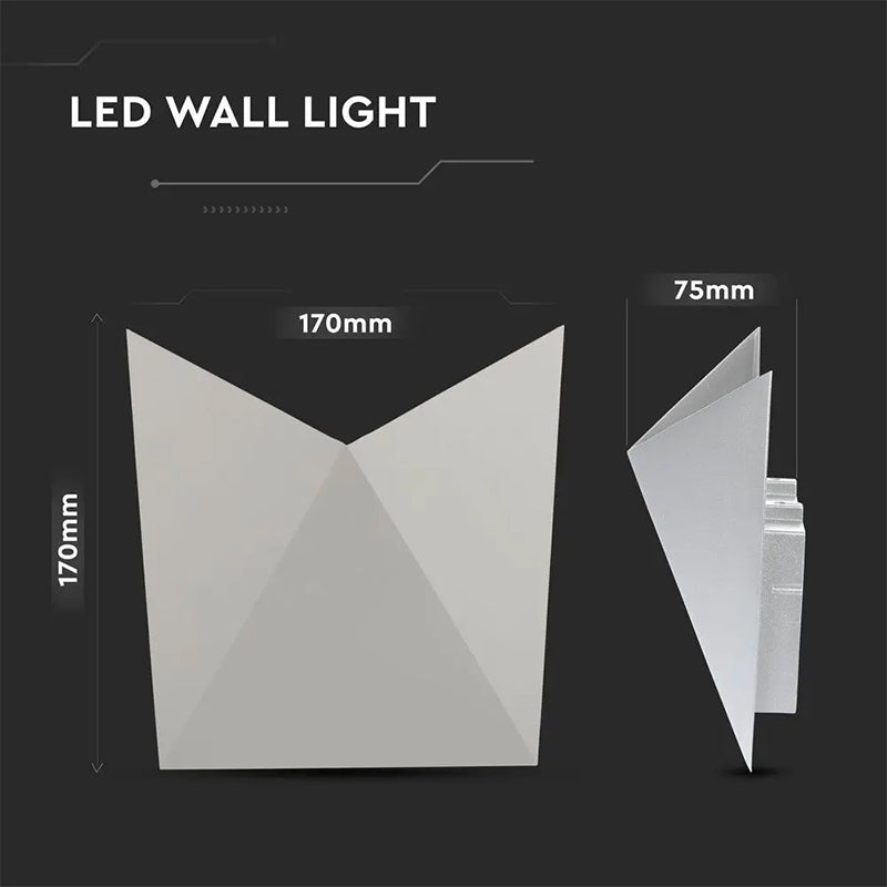 Lampa Led 5w 4000k Alb Neutru Ip65 - Gri