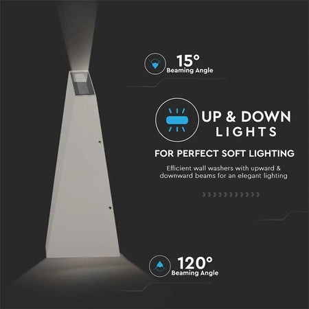 Lampa Led 6w Ip65 3000k Alb Cald - Gri