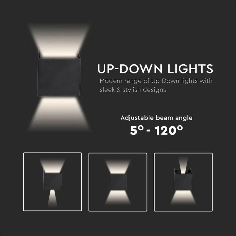 Corp iluminat LED 12W IP65 lumină neutră pătrat, 1360 lm, V-Tac SKU-218530