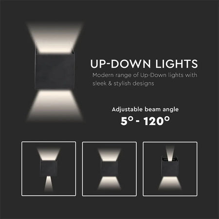 Corp iluminat LED 12W IP65 lumină neutră pătrat, 1360 lm, V-Tac SKU-218530