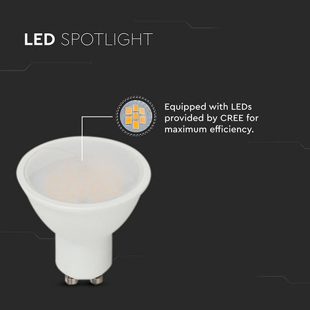 Bec spot LED GU10 10W cu cip Cree V-Tac