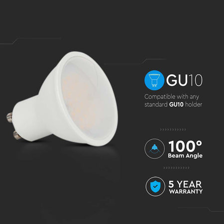 Bec Spot Led Gu10 10w 3000k Alb Cald, Cip Samsung
