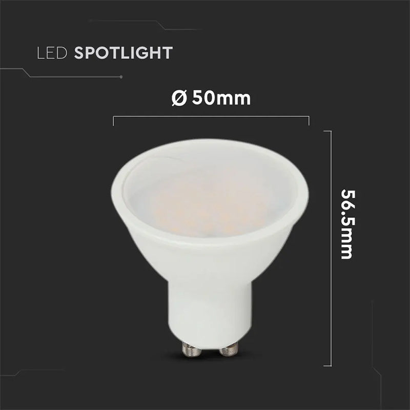 Bec Spot Led Gu10 10w 6500k Alb Rece, Cip Samsung