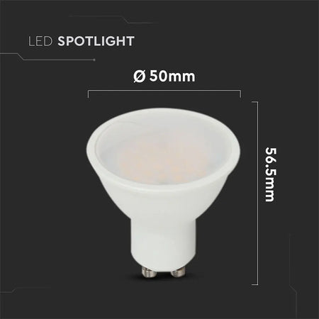 Bec Spot Led Gu10 10w 6500k Alb Rece, Cip Samsung