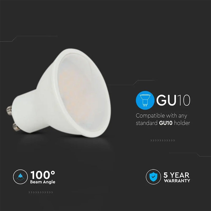 Bec Spot Led Gu10 10w 6500k Alb Rece, Cip Samsung