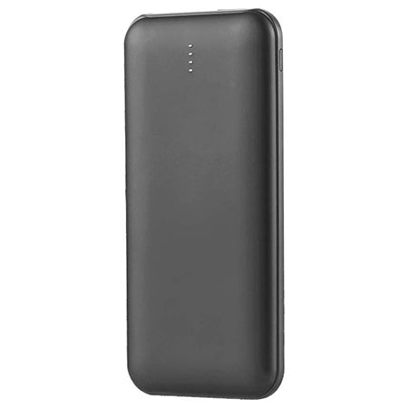 Baterie externă power bank de 10000 mAh neagră cu cablu Tip C de 30 cm V-Tac SKU-23036
