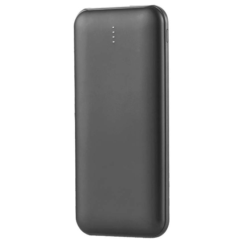 Baterie externă power bank de 10000 mAh neagră cu cablu Tip C de 30 cm V-Tac SKU-23036