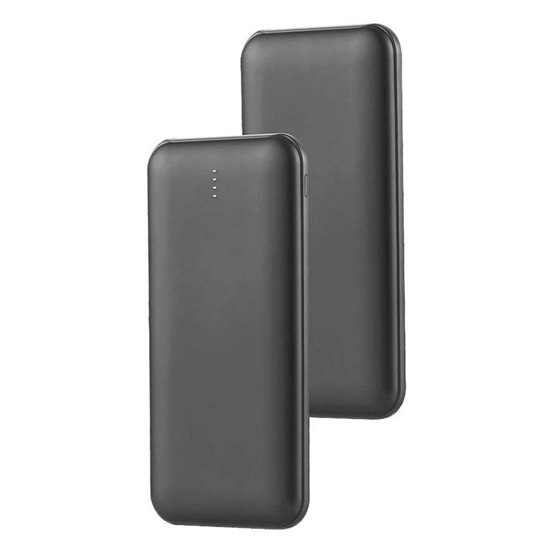 Baterie externă power bank de 10000 mAh neagră cu cablu Tip C de 30 cm V-Tac SKU-23036
