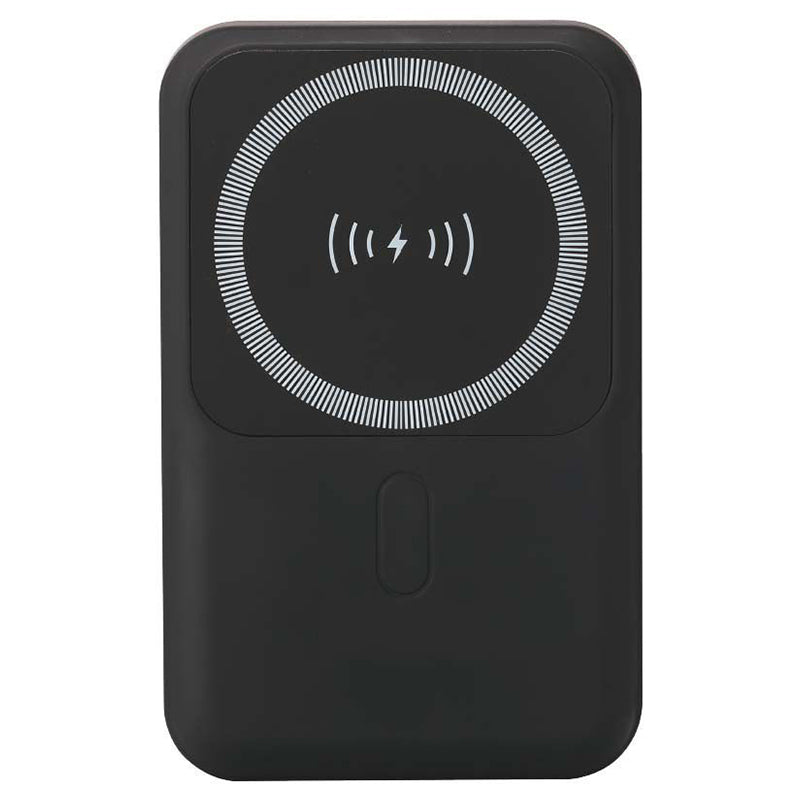 Baterie externă 10000 mAh wireless cu inel magnetic, neagră V-Tac SKU-23038