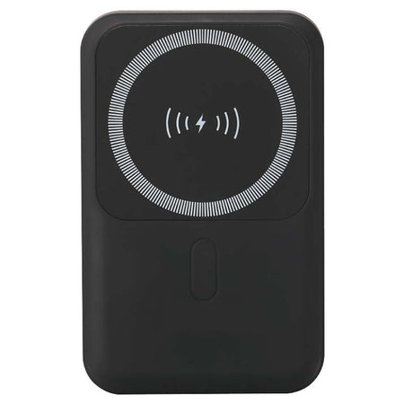 Baterie externă 10000 mAh wireless cu inel magnetic, neagră V-Tac SKU-23038