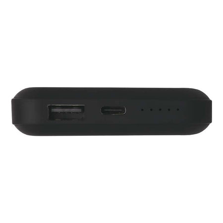 Baterie externă 10000 mAh wireless cu inel magnetic, neagră V-Tac SKU-23038