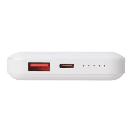 Baterie externă 10000 mAh cu încărcare wireless magnetică 15 W albă V-Tac SKU-23039