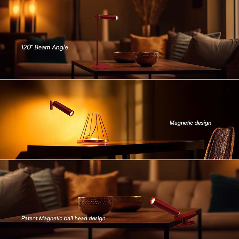 Lampă de birou magnetică 3W cu lumină neutră 4000K, roșie V-Tac SKU-23043