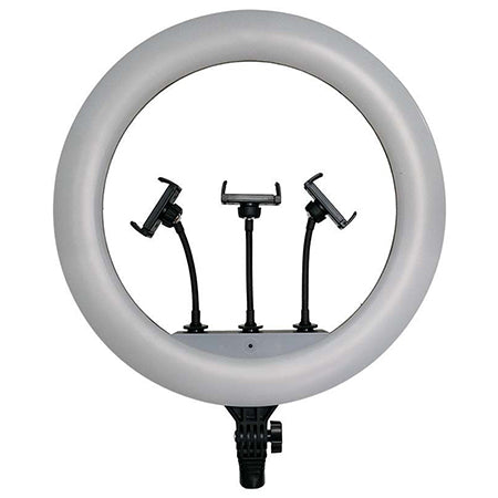 Selfie ring light 55 W cu trepied și suport 3 telefoane V-Tac SKU-23047