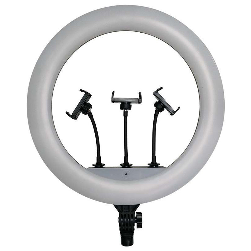 Selfie ring light 55 W cu trepied și suport 3 telefoane V-Tac SKU-23047