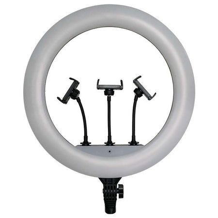 Selfie ring light 55 W cu trepied și suport 3 telefoane V-Tac SKU-23047