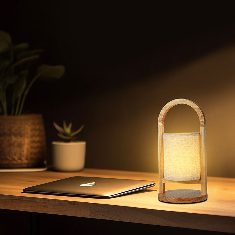 Lampa birou LED 1,5W cu lumină alb cald, corp din lemn, V-Tac