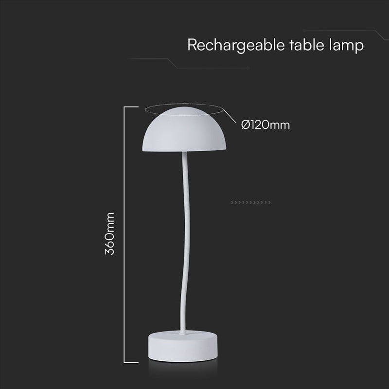 Lampa birou LED 1,5W cu lumină alb cald, corp din lemn, V-Tac