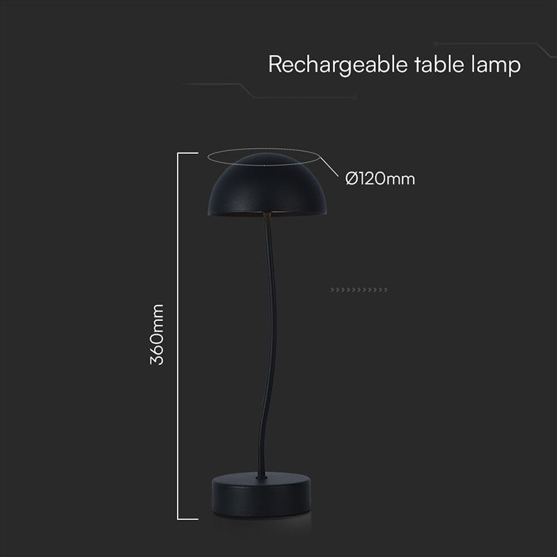 Lampa birou LED 1,5W cu lumină alb cald, corp din lemn, V-Tac