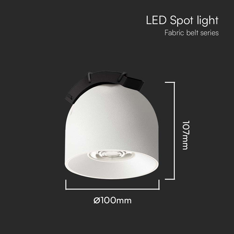 Corp LED magnetic Tracklight 12W 3000K alb pentru șină V-Tac SKU-23105