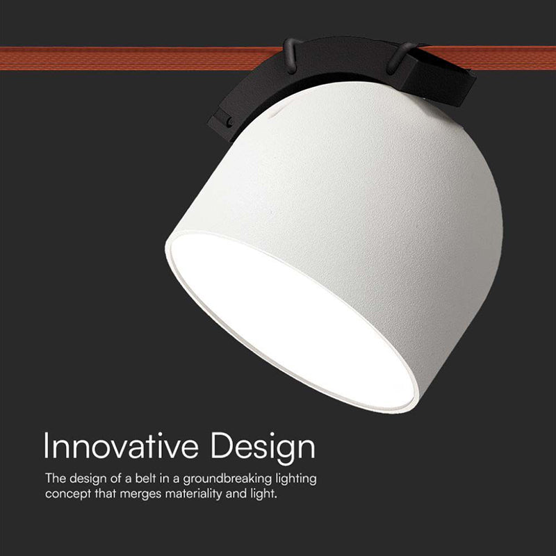 Corp LED magnetic tracklight 12W, 3000K, alb, sistem șină V-Tac SKU-23107