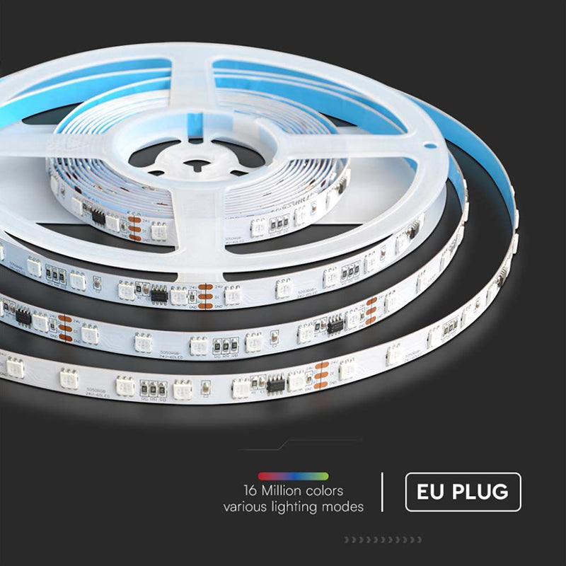 Kit Banda Led Smd5050 5m 24v Rgb Ip20