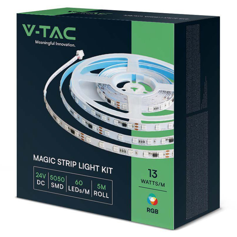 Kit Banda Led Smd5050 5m 24v Rgb Ip65