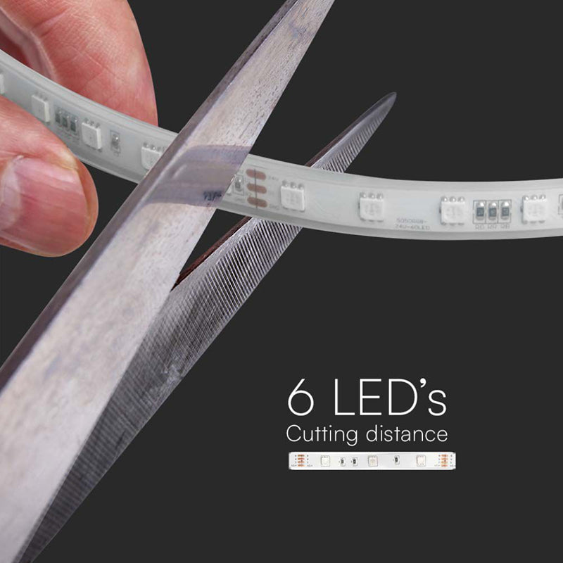 Kit Banda Led Smd5050 5m 24v Rgb Ip65