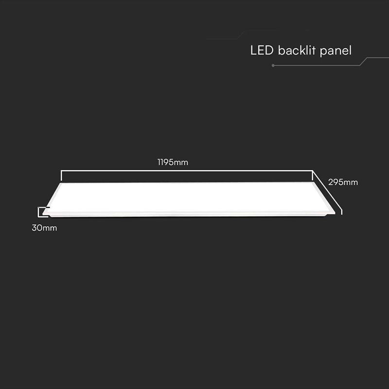 Panou Led 40w 120cm X 30cm 6500k Alb Rece