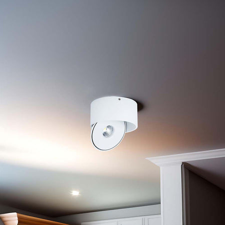 Corp LED spot COB 20W 3în1, lumină reglabilă, rotund, alb, V-Tac SKU-23155