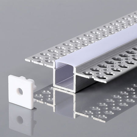 Profil aluminiu pentru bandă LED, 2 m, 55 × 15 mm, V-Tac SKU-23173