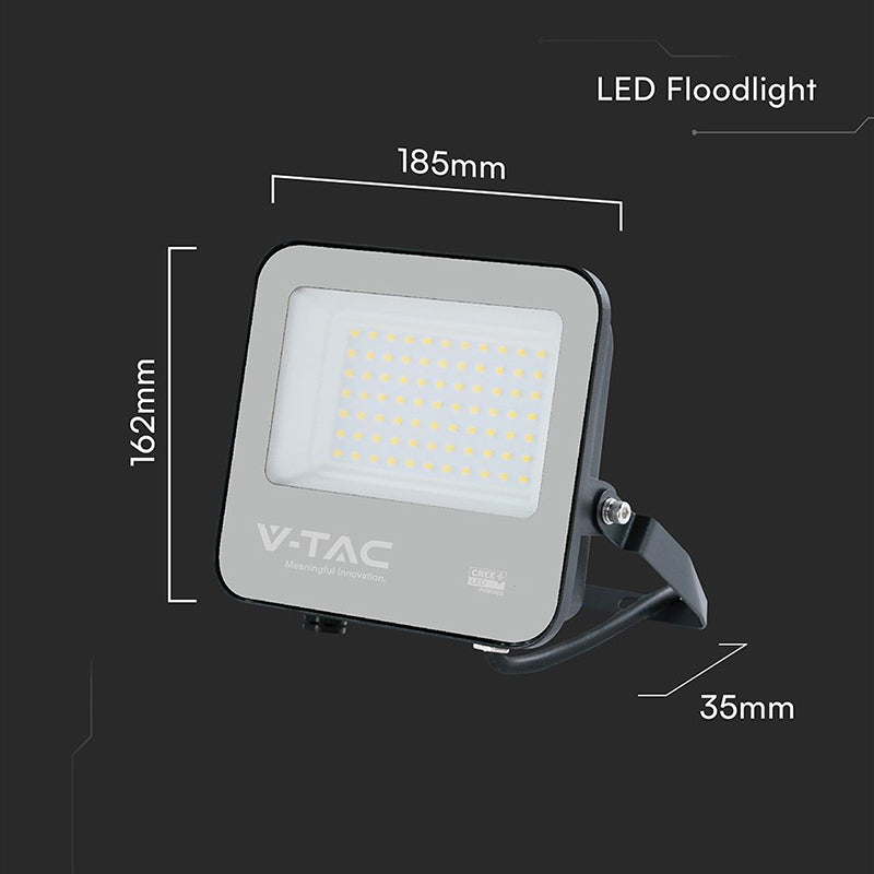Reflector LED 50W 135 lm/W 6500K IP65 CREE cu cablu 1 m V-Tac SKU-232176