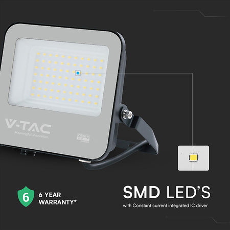 Reflector LED 50W 135 lm/W 6500K IP65 CREE cu cablu 1 m V-Tac SKU-232176