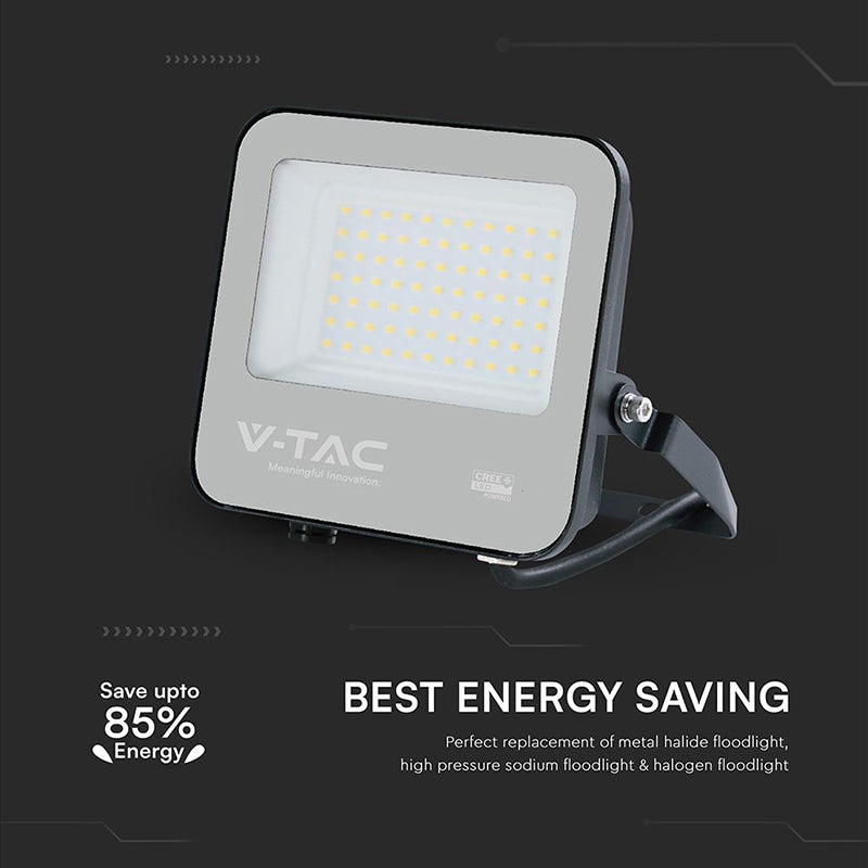 Reflector LED 50W 135 lm/W 6500K IP65 CREE cu cablu 1 m V-Tac SKU-232176