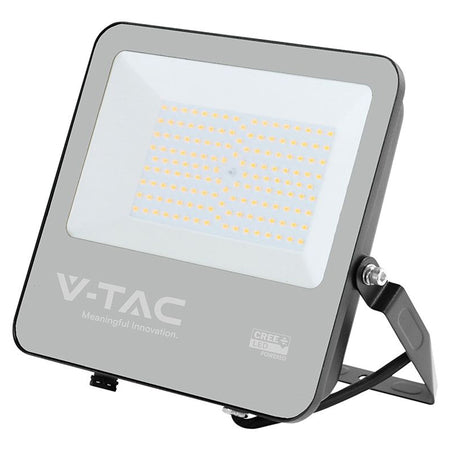 Reflector LED 100W 135 lm/W 6500K IP65, negru, cablu 1 m V-Tac SKU-232196
