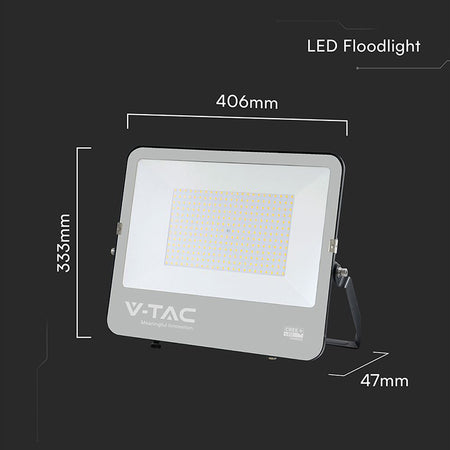 Reflector LED 200W 135LM/W 6500K IP65, SMD CREE, negru/gri V-Tac SKU-232216