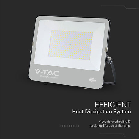 Reflector LED 200W 135LM/W 6500K IP65, SMD CREE, negru/gri V-Tac SKU-232216