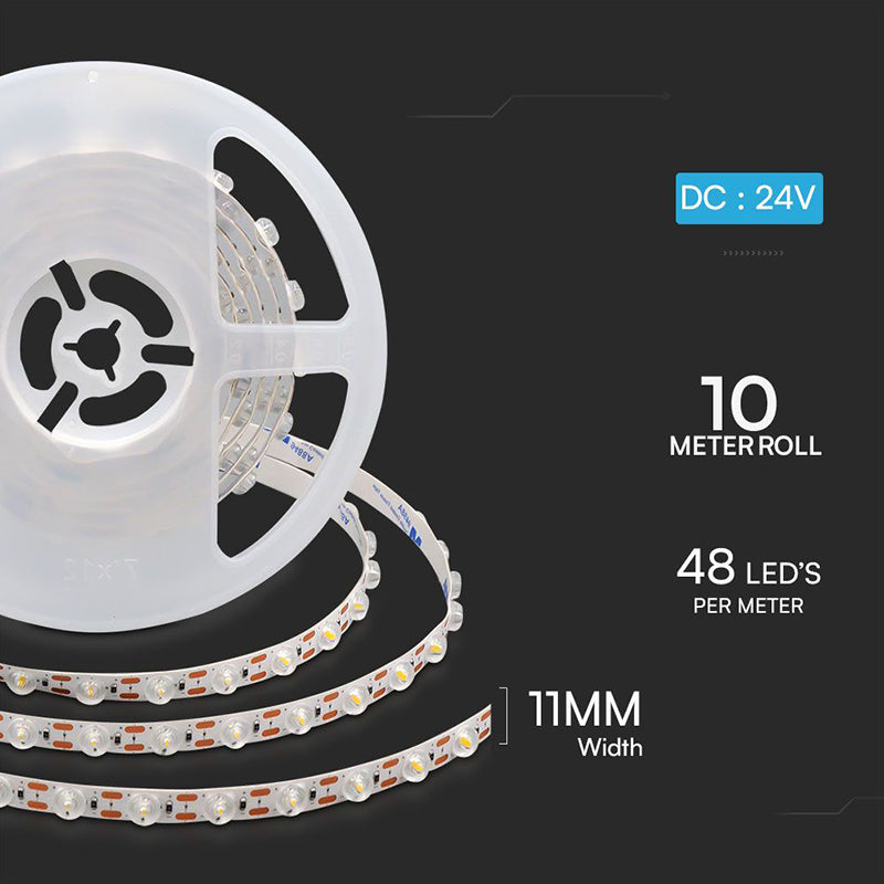 Bandă LED SMD2835 24V 16.5W/m 4000K IP20 5 m V-Tac SKU-23335