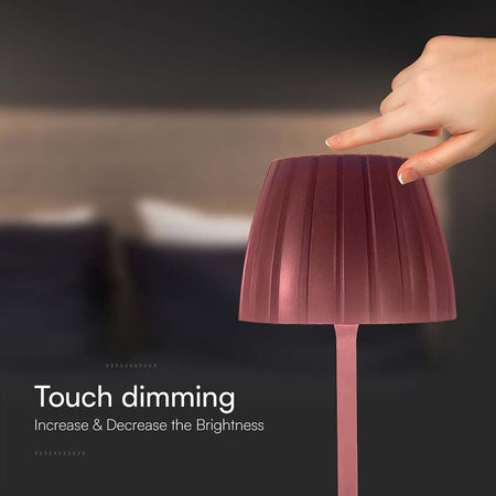 Lampă LED de birou 2,7 W dimabilă cu 3 culori de lumină și baterie V-Tac