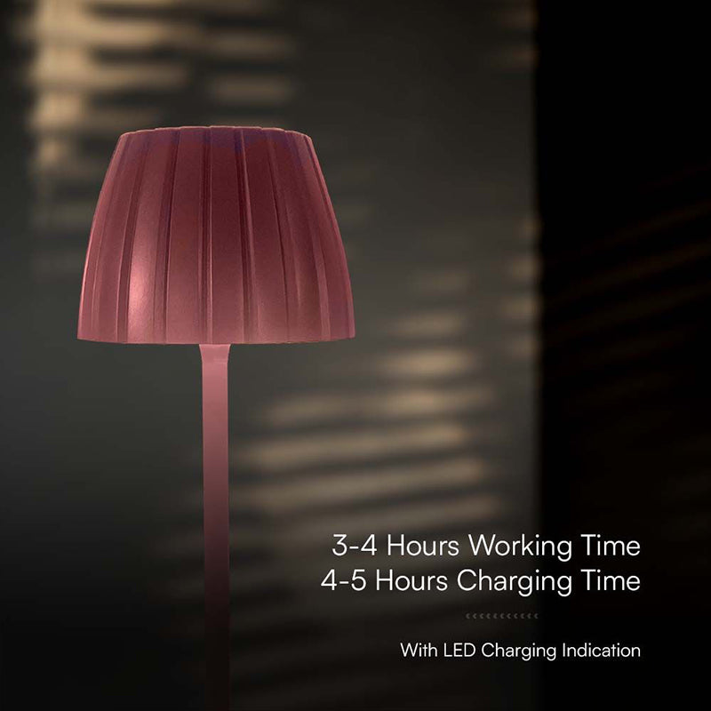 Lampă LED de birou 2,7 W dimabilă cu 3 culori de lumină și baterie V-Tac