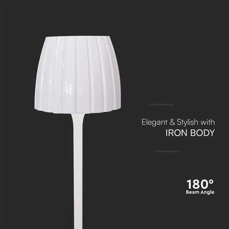 Lampă LED de birou 2,7 W dimabilă cu 3 culori de lumină și baterie V-Tac