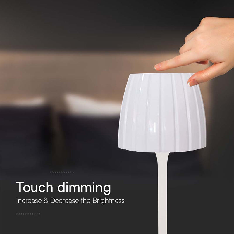 Lampă LED de birou 2,7 W dimabilă cu 3 culori de lumină și baterie V-Tac