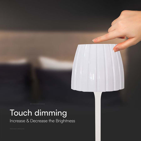 Lampă LED de birou 2,7 W dimabilă cu 3 culori de lumină și baterie V-Tac