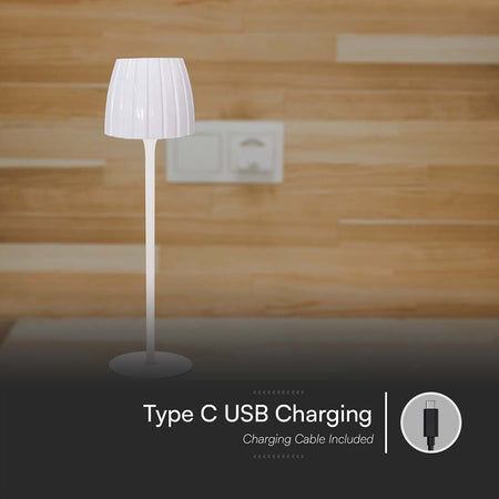 Lampă LED de birou 2,7 W dimabilă cu 3 culori de lumină și baterie V-Tac