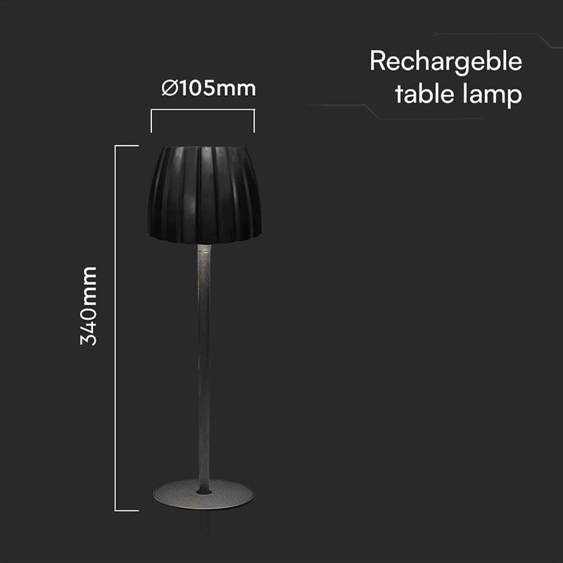 Lampă LED de birou 2,7 W dimabilă cu 3 culori de lumină și baterie V-Tac